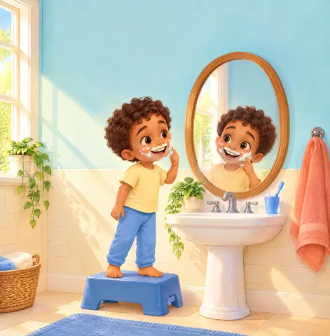 Cover of Charlie and The mirror, a picture book by Sade Speaks