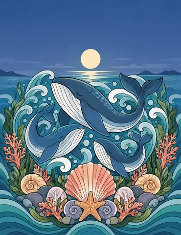 Cover of Tides in Circles, adult coloring book by Magdalena ruthner