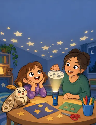 Cover of Stars on the Ceiling, a kids' activity book by HM Gill