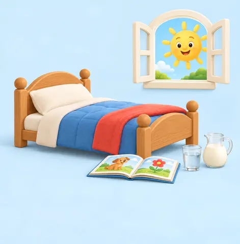 Il letto è basso.