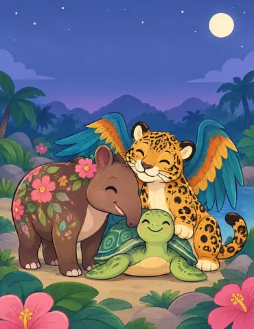 Cover of Animales fantásticos, kids' coloring book by Yuliana Herrera