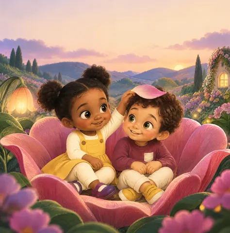 Cover of The Valley of Velvet Petals, picture book by Aiyana Hackbusch