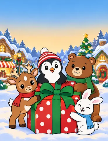 Cover of 25 Days of Christmas Activity Book for Kids, kids' activity book by Tessa and Co. Books