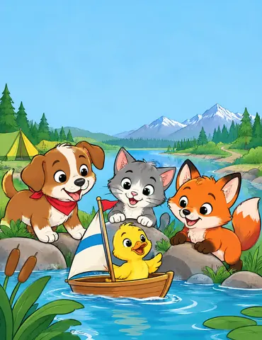 Cover of Baby Animals on Big Adventures, kids' coloring book by Patrick Kane