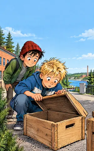 Cover of Aleksi der Finne and the Thieves’ Code, an early chapter book by Lazar Edelnau