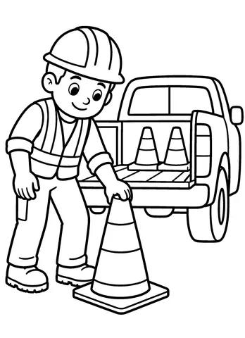 Page 11 of My First Construction Coloring Book
