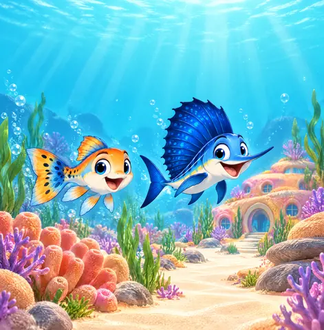 Guppy & Fin: The Case of the Missing Backpack by Joshua Lancaster