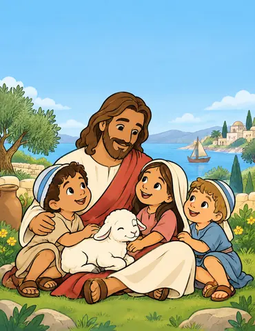 Cover of Jesus Loves Little Hearts, a kids' coloring book by ICE CAGE