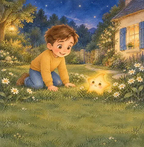 Something among the daisies gave a tiny sniff.