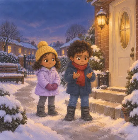 Cody, a little boy, stopped with empty hands.