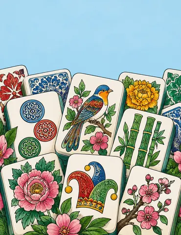 Cover of Gracefully Gathered Beautifully Played Mah Jongg Tile Coloring Book, an adult coloring book by GRACEFULLY GATHERED BEAUTIFULLY PLAYED