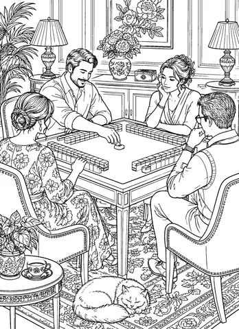Page 9 of Mahjong at the Country Club