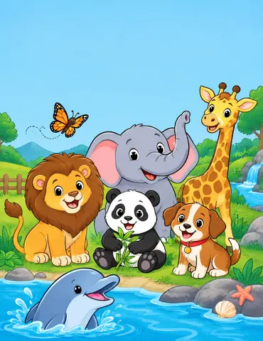 Cover of My Amazing Animal Adventure!, kids' coloring book by Sofia Glow