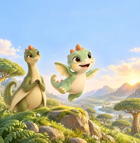 Cover of Leo the Little Dinosaur Learns to Try Again, picture book by Victoria Rose