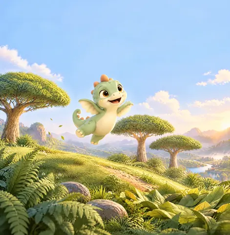 “Ready, set, GO!” Leo jumped. WHOOSH! Then— PLOP!