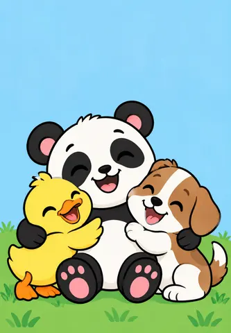 Cover of Cute Coloring, kids' coloring book by ksawery