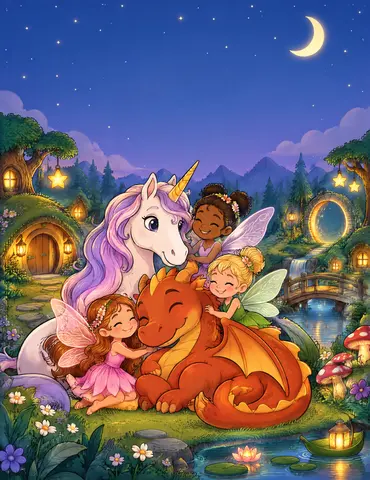 Cover of Magical nights, kids' coloring book by Kristina ree