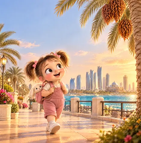 Cover of Baby Bubu’s Big Little World: Abu Dhabi, a picture book by AYSAN