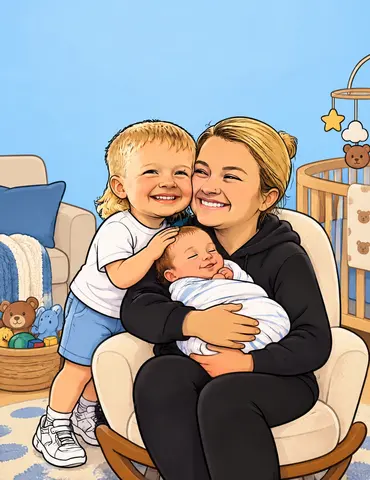 Cover of Corbin’s Big Brother Boop, a kids' coloring book by Aunt Morgan