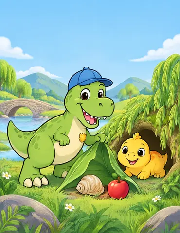 Cover of Dinosaur Detective: The Lost Baby Dinosaur, kids' activity book by Y