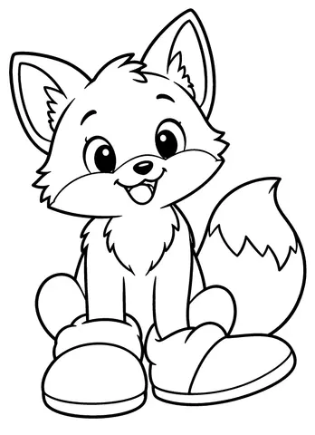 Page 11 of Baby fox color book