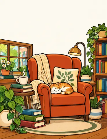 Cover of Cozy Corners Bookshop, an adult coloring book by Rehmat Yasara