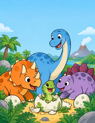 Cover of Dino Days: A Prehistoric Coloring Adventure, kids' coloring book by Steven Reda