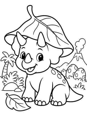 Page 11 of Dino Days: A Prehistoric Coloring Adventure