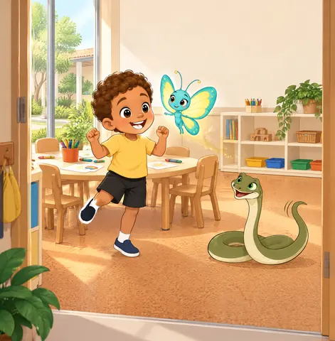 An idea bounced into Nilo’s first school day.