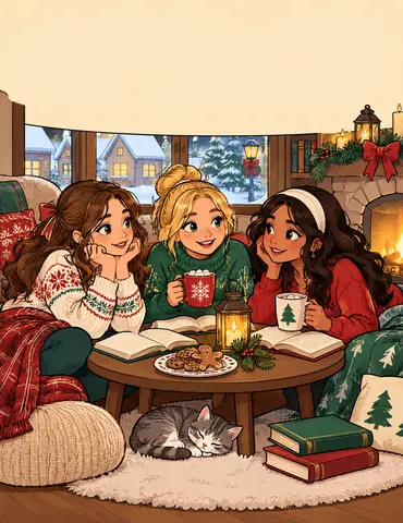 Cover of Christmas in the Cozy Corners, an adult coloring book by Elizabeth Supishchev