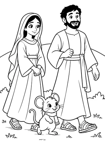 Page 9 of The Mouse at the Manger