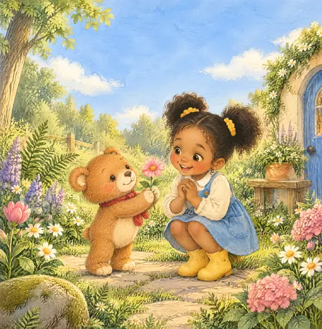 Cover of Berry finds a flower, a picture book by Grace Stumpf