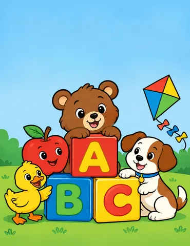 Cover of Color the ABCs and 123s, kids' coloring book by aazam9