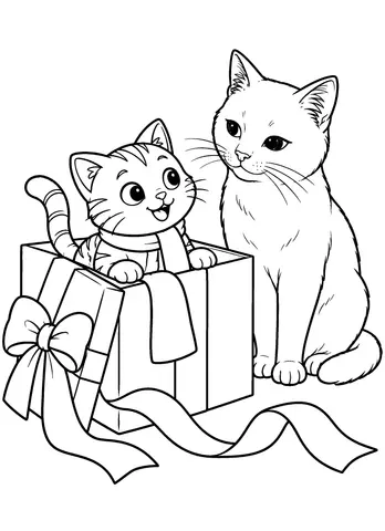 Page 9 of Ugo di natale, Cuccioli da colorare