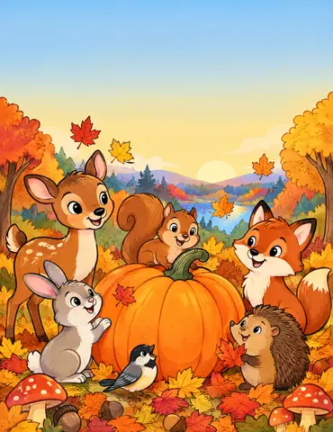 Cover of Whimsical Forest Friends, a kids' coloring book by Abby M
