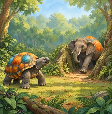 Vela the elephant heard footsteps coming closer.