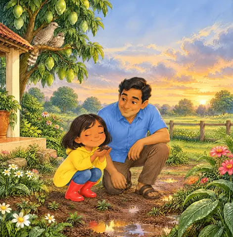 Cover of Smell the rain, picture book by Vaibhav Mehrotra