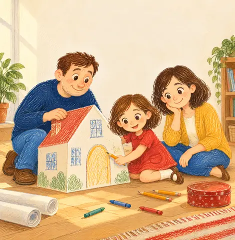 Cover of The Home Roman and Anna Made, picture book by Roman Khutyz