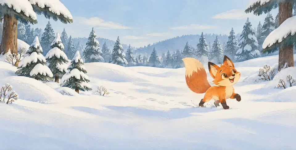 L’hiver est arrivé dans la forêt.