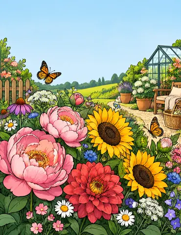 Cover of Blütenzeit zum Ausmalen, an adult coloring book by Laurin