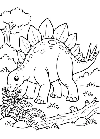 Page 9 of Prehistoric Days to Colour
