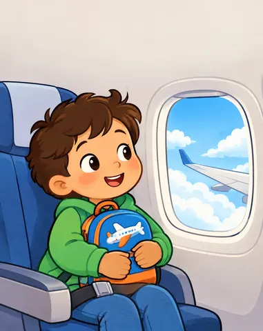 Cover of My First Flight, kids' activity book by Logica-mente