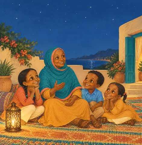 Cover of Ayeeyo and My Family, a picture book by Samatar Houssein