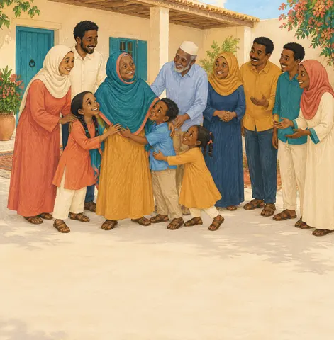 This Somali-English picture book celebrates family, language, food, animals, home life, and storytelling, with special…