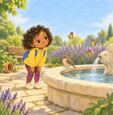Iris heard a sound smaller than a splash.