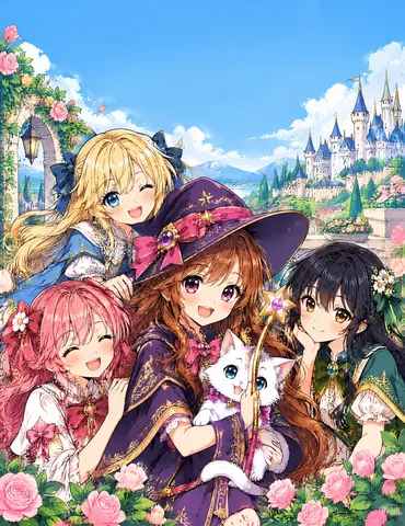 Cover of Manga Héroïnes à colorier, adult coloring book by Mostapha Amlouka