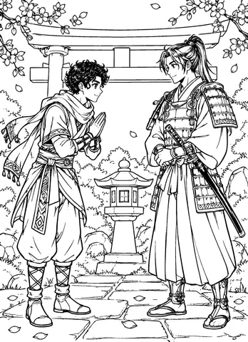 Page 7 of Manga Héroïnes à colorier