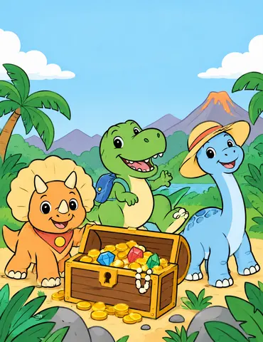 Cover of Dinosaur Adventures Coloring Book, a kids' coloring book by Antonio Jose