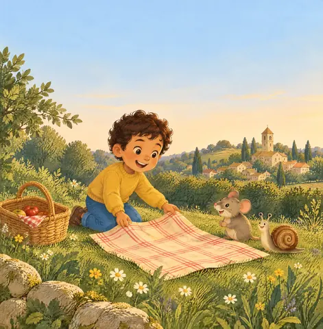 Cover of Le petit Léo et la grande leçon de la vie, picture book by Adams Denizer