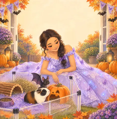 Cover of Annalys and Suki’s Halloween Birthday Bash, a picture book by Heidi Torres